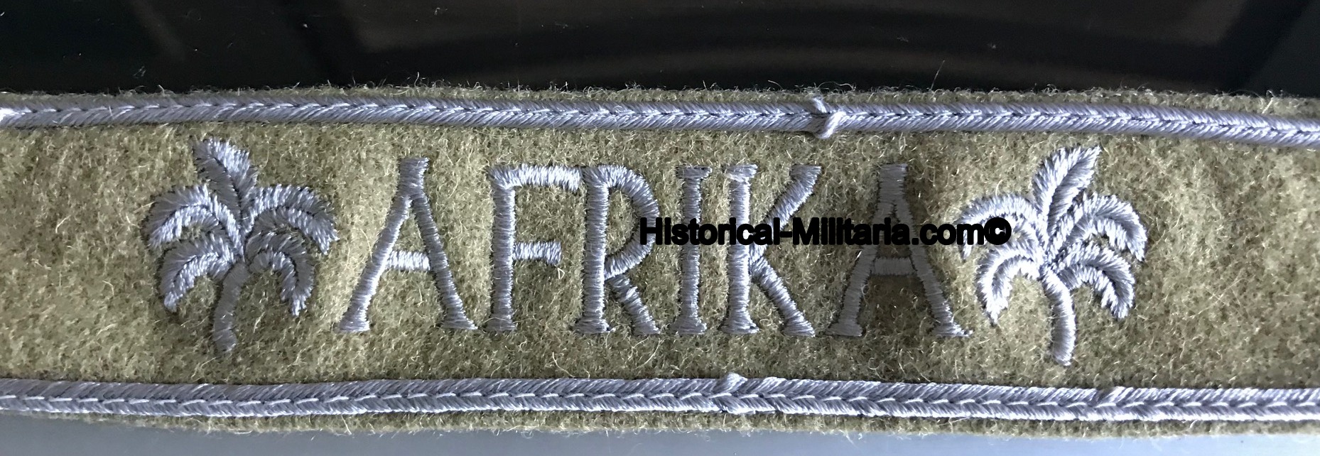Afrika with palms cuff title campaign award - Afrika mit Palmen Ärmelband Auszeichung - Fascia da braccio Afrika con le palme riconoscimento - 1 piece left on stock Afrika with palms cuff title campaign award - Afrika mit Palmen Ärmelband Auszeichung - Fascia da braccio Afrika con le palme riconoscimento - 1 piece left on stock
