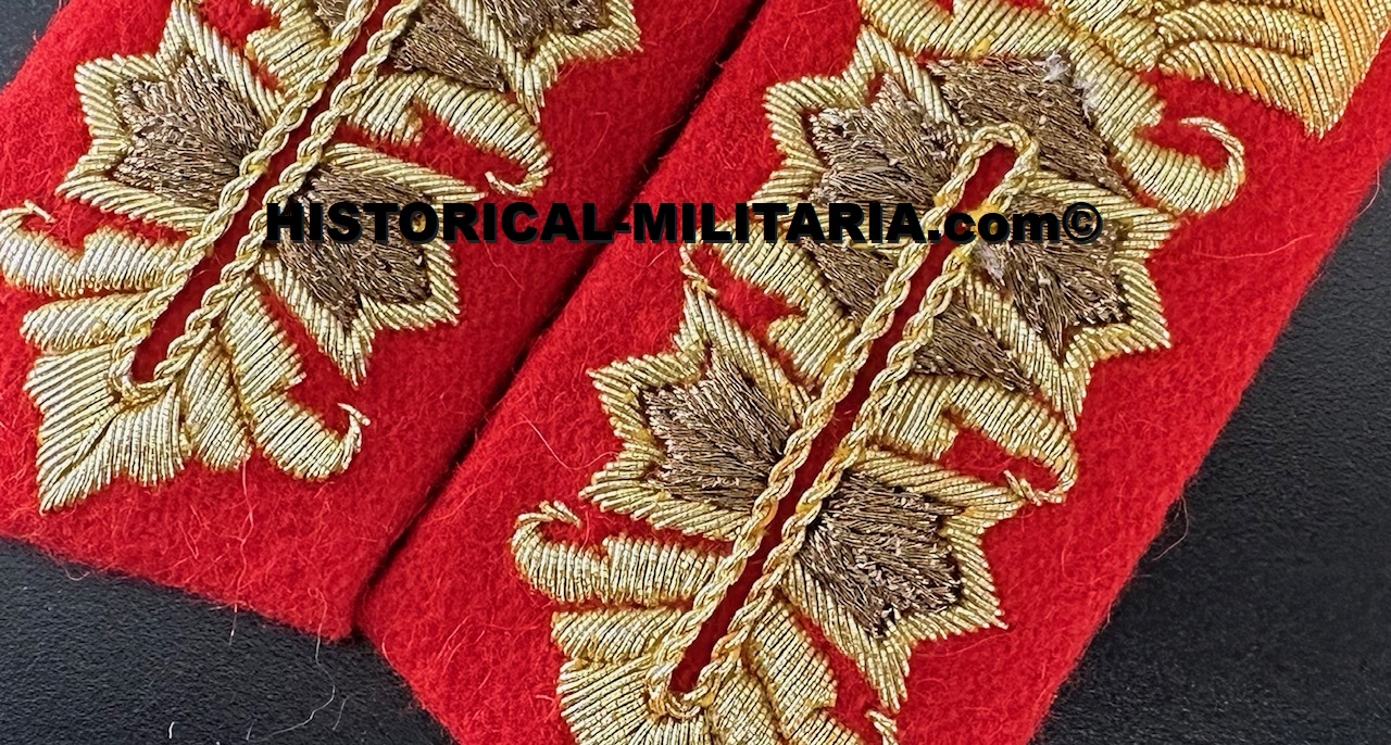 German Army General collar tabs in two-tone golden threads - Kragenspiegel General der Wehrmacht - Mostrine della Generalità dell'esercito tedesco German Army General collar tabs in two-tone golden threads - Kragenspiegel General der Wehrmacht - Mostrine della Generalità dell'esercito tedesco
